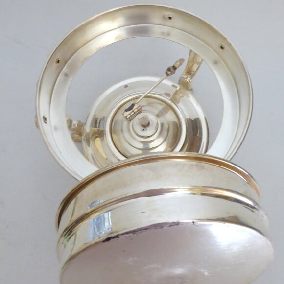 VINTAGE SHERIDAN SILVER CO. WARMING CHAFING DISH SILVER OVER COPPER 3 PIECE SET - Picture 14 of 16